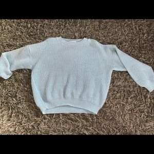 Baby blue and sparkly sweater